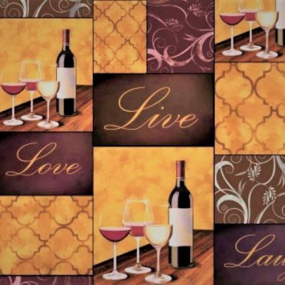 Craft Fabric 36"X60"WIDE Live Love Laugh